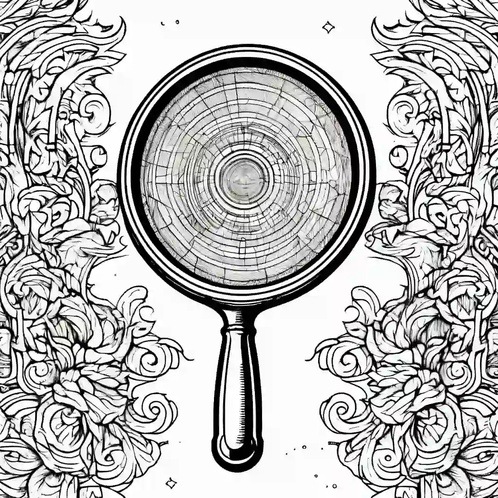 Magnifying Glass coloring pages